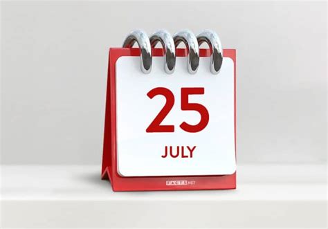 from 25th July .